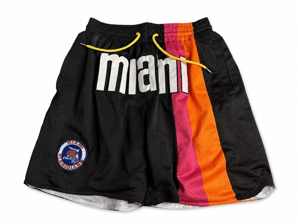 Just Don x Mitchell & Ness Miami Floridians Basketball Shorts Size Small